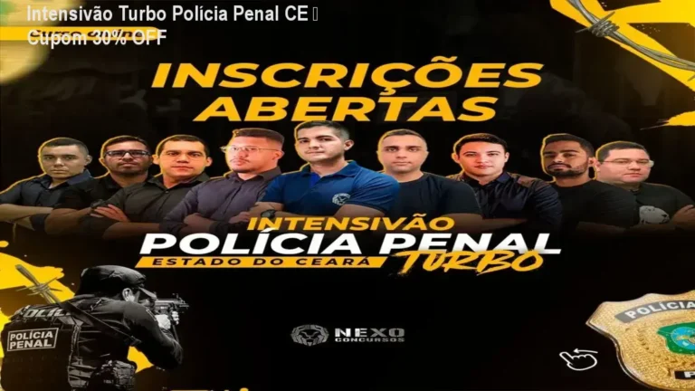 Intensivão Turbo Polícia Penal CE – oferta com cupom de desconto