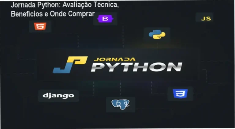 Imagem promocional da Jornada Python destacando benefícios e oferta oficial