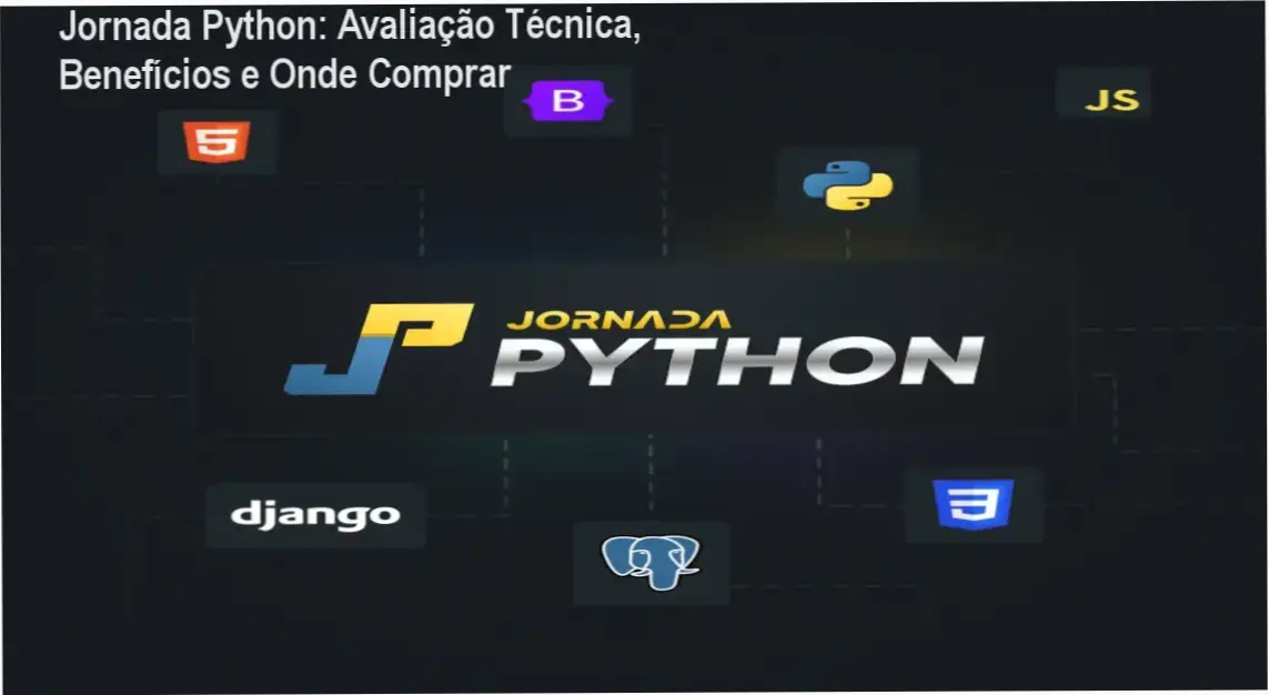 Imagem promocional da Jornada Python destacando benefícios e oferta oficial