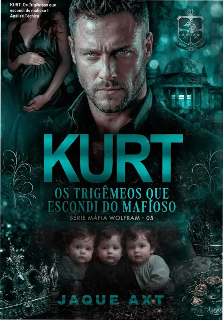 KURT: Os Trigêmeos que escondi do mafioso – Análise Técnica 5 Capa do eBook KURT: Os Trigêmeos que escondi do mafioso, romance policial da série Máfia Wolfram