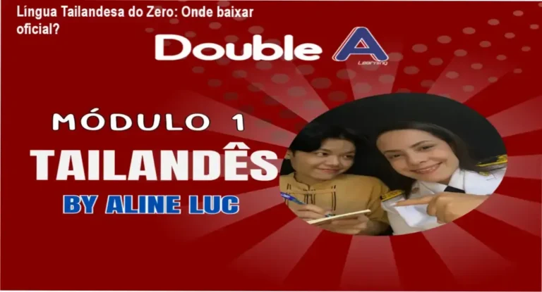 Captura de tela mostrando a página de compra do curso Língua Tailandesa do Zero com Aline Luc