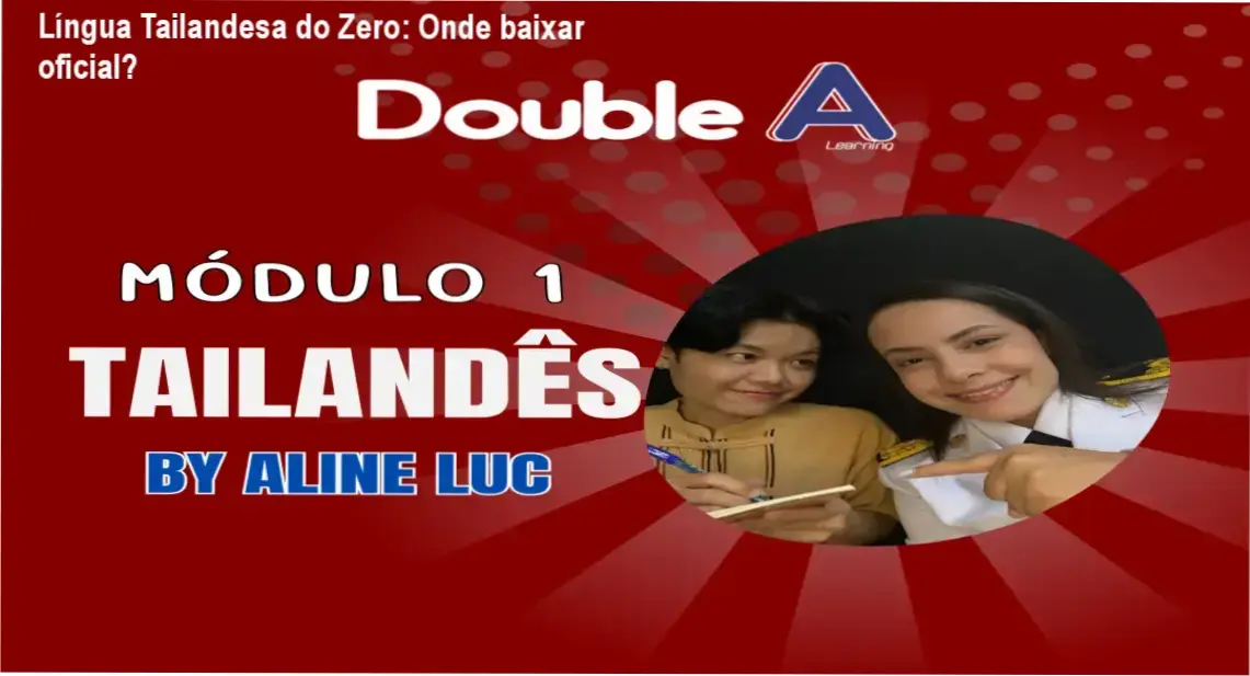 Captura de tela mostrando a página de compra do curso Língua Tailandesa do Zero com Aline Luc