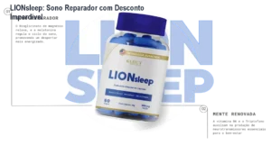 Frasco de LIONsleep ao lado de uma cama, simbolizando sono profundo e descanso natural