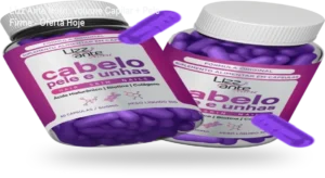 Frasco de Lizz Ante Nutri com cápsulas de Smart Silicius para fortalecer cabelos, pele e unhas