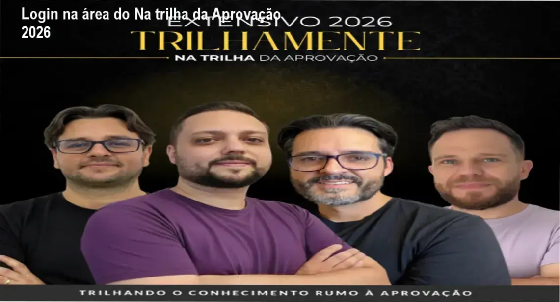 Professor JV – login na área de membros do Extensivo 2026