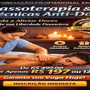 Curso online de Massoterapia e Técnicas Anti-Dor