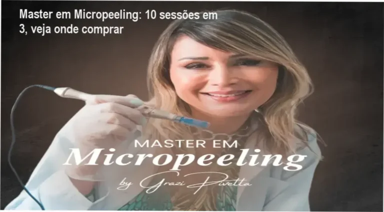 Banner do Master em Micropeeling mostrando transformação rápida sem sangramento e onde adquirir o curso
