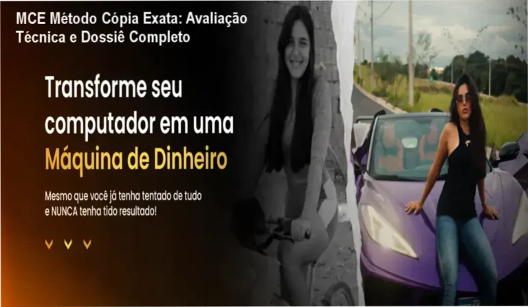 MCE Método Cópia Exata: Avaliação Técnica e Dossiê Completo 4 Tela do aplicativo MCE Método Cópia Exata mostrando aulas e mentorias de vendas online