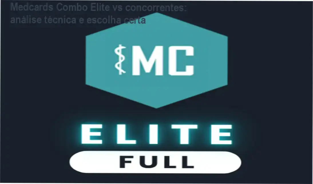 Medcards Combo Elite vs concorrentes: análise técnica e escolha certa 1 Comparativo visual do Medcards Combo Elite destacando recursos e benefícios para estudantes de medicina