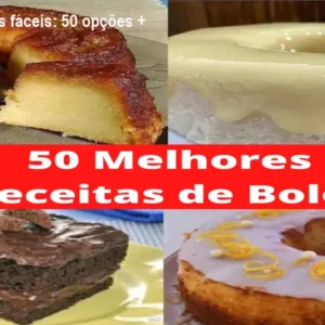 Receitas de Bolos fáceis: 50 opções + bônus
