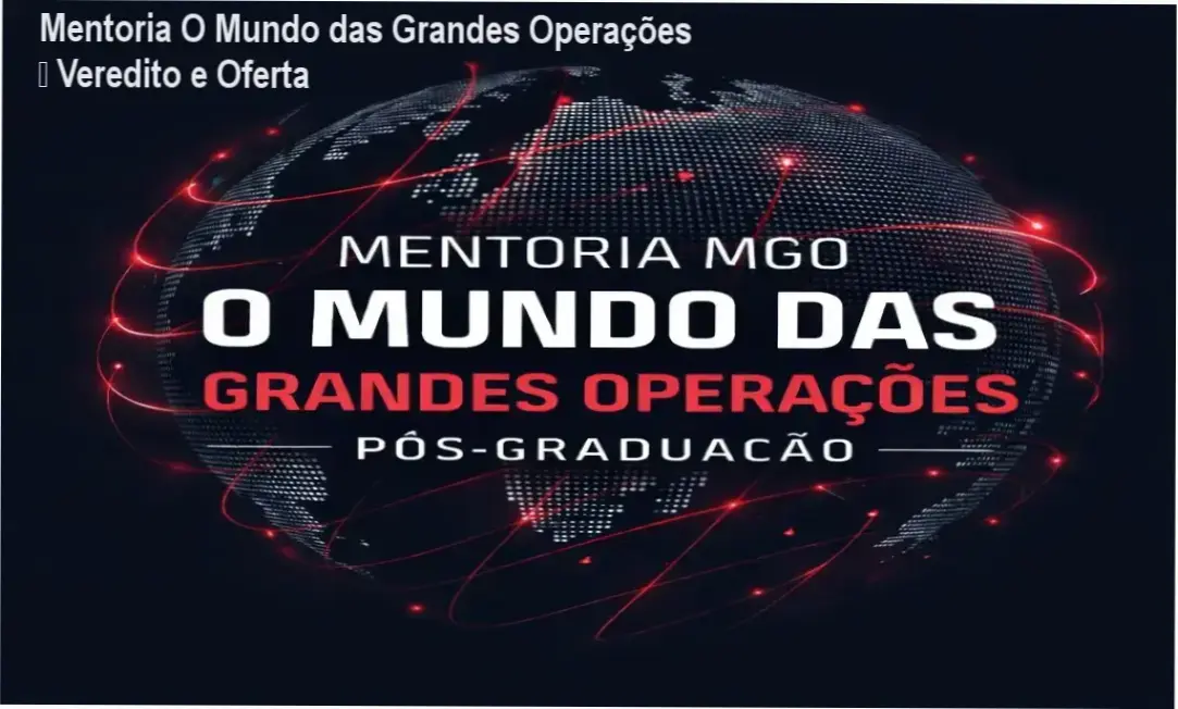 Imagem promocional da Mentoria O Mundo das Grandes Operações mostrando oferta oficial
