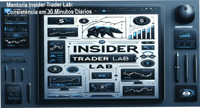 Mentoria Insider Trader Lab mostrando análise macro e fluxo de ordens para traders avançados