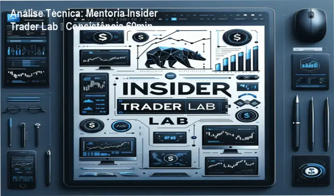 Tela da mentoria Insider Trader Lab mostrando análise macro e fluxo de ordens