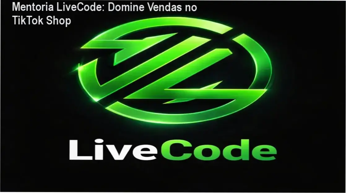 Mentoria LiveCode mostrando estratégias de vendas no TikTok Shop com oferta de cupom