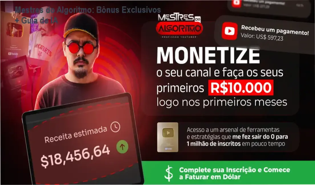 Mestres do Algoritmo: Bônus Exclusivos + Guia de IA 1 Mestres do Algoritmo de Caio Ferreira – bônus, templates e materiais extras