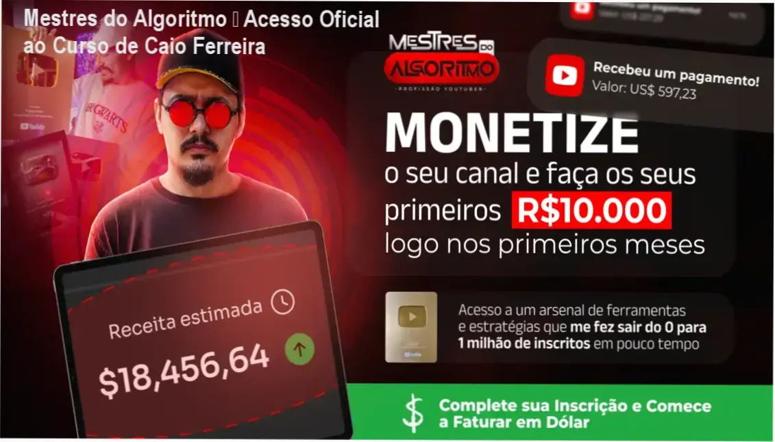 Mestres do Algoritmo de Caio Ferreira – link oficial e acesso seguro