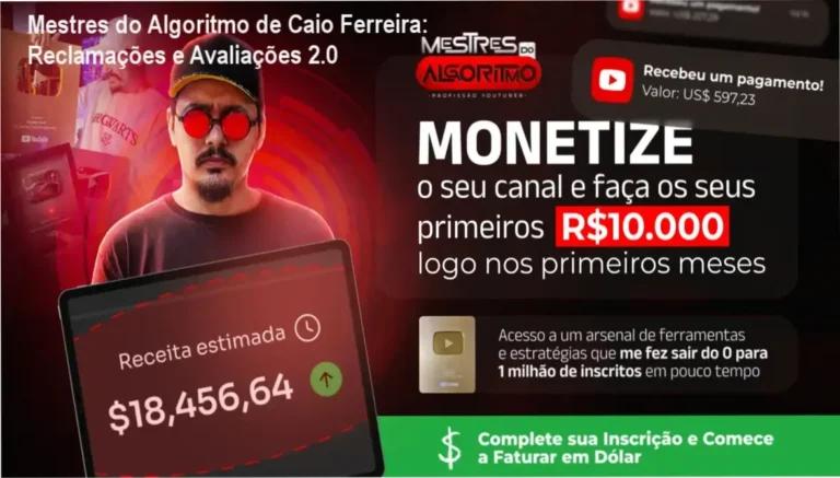 Mestres do Algoritmo Caio Ferreira reclamações, avaliações e reputação