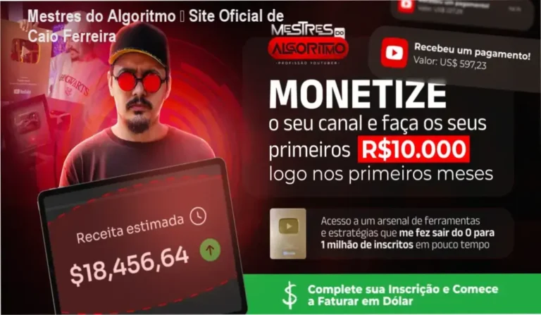 Mestres do Algoritmo Caio Ferreira página oficial