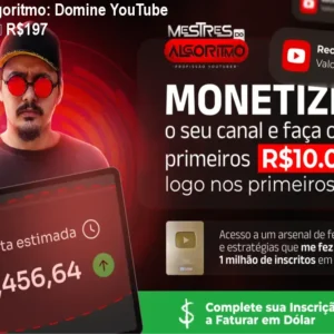 Mestres do Algoritmo: Domine YouTube sem aparecer – R$197