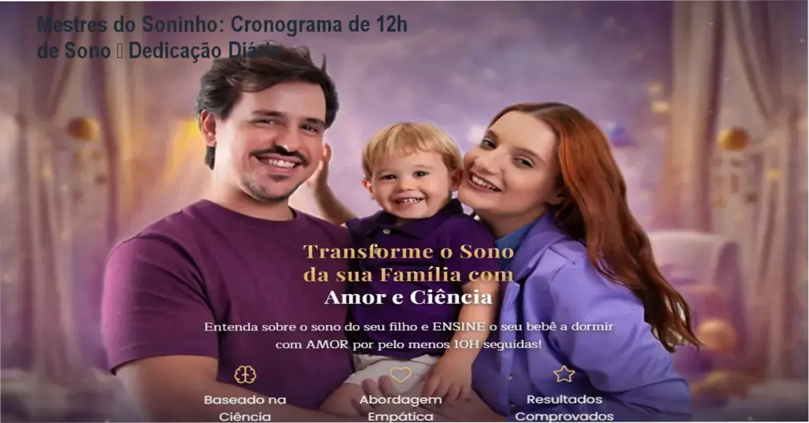 Mestres do Soninho: Cronograma de 12h de Sono – Dedicação Diária 1 Mestres do Soninho de Nayara Rattacasso – cronograma e carga horária do curso