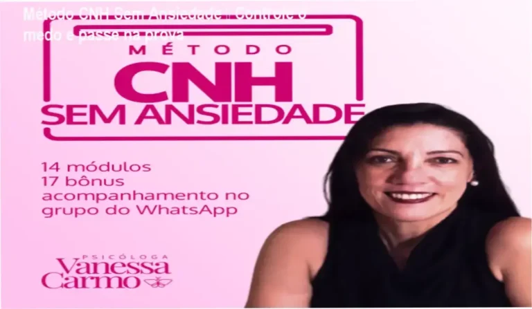 Banner promocional do Método CNH Sem Ansiedade mostrando acesso ao curso online