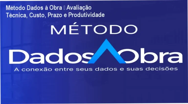 Dashboard de gestão de obras criado com o método Dados à Obra mostrando custo, prazo e produtividade