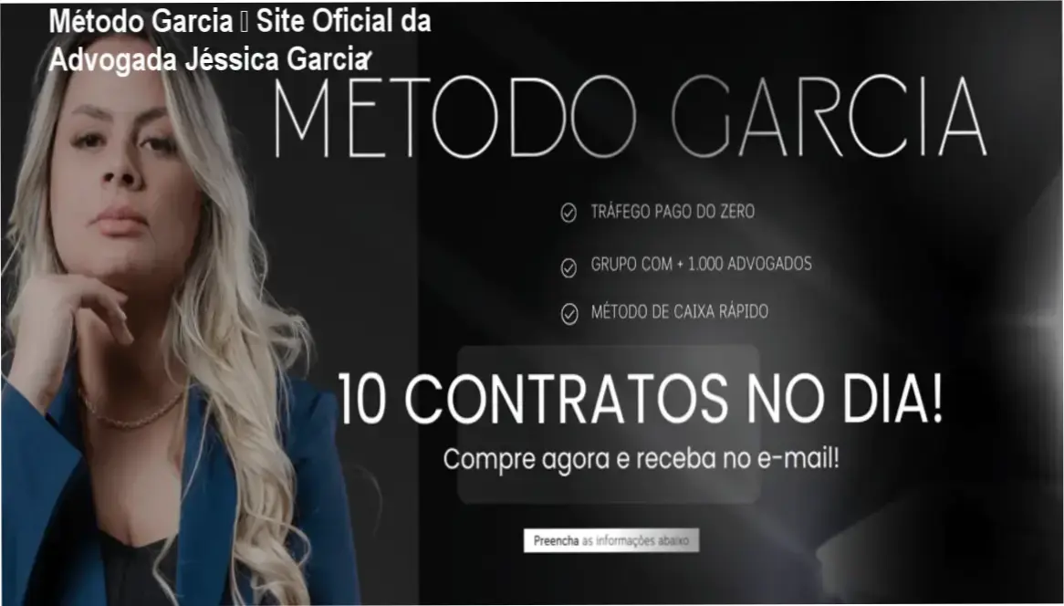 Método Garcia página oficial da advogada Jéssica Garcia