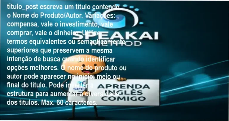 Método SpeakAI – resultados práticos de fala em inglês