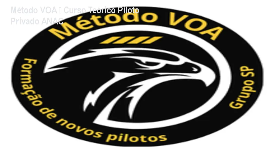 Método VOA – Curso Teórico Piloto Privado ANAC 1 Método VOA – Curso Teórico Piloto Privado ANAC