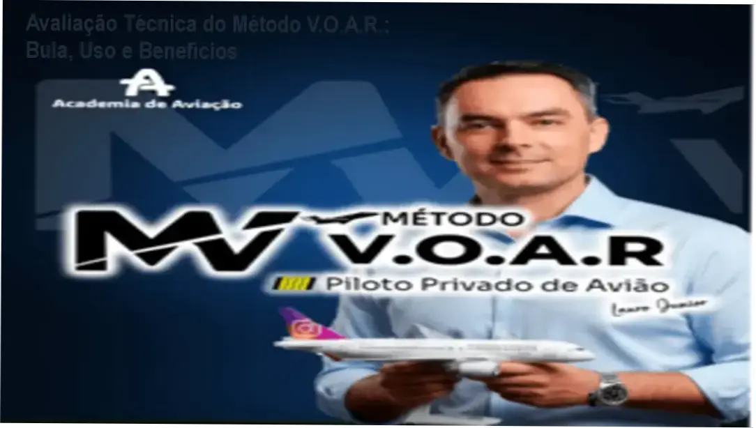 Tela do curso Método V.O.A.R. mostrando a bula, módulos e simulados para aprovação na ANAC
