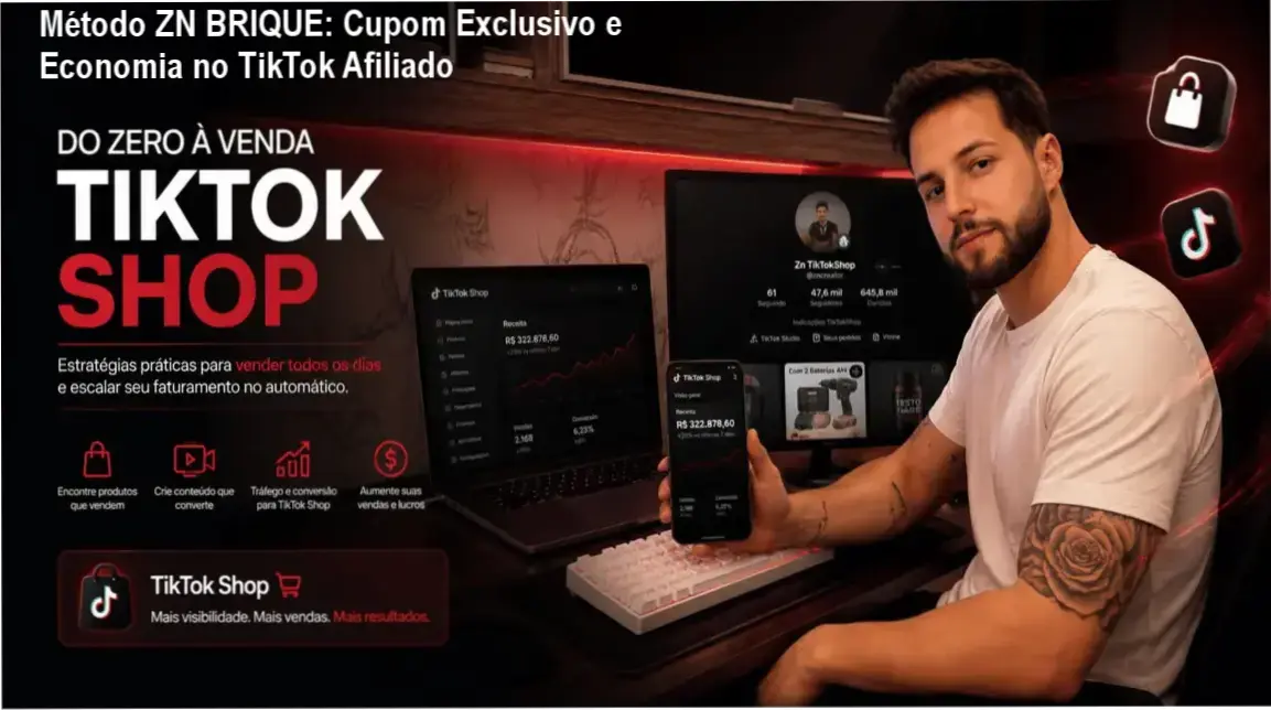 Método ZN BRIQUE – oferta de cupom e economia na compra do curso