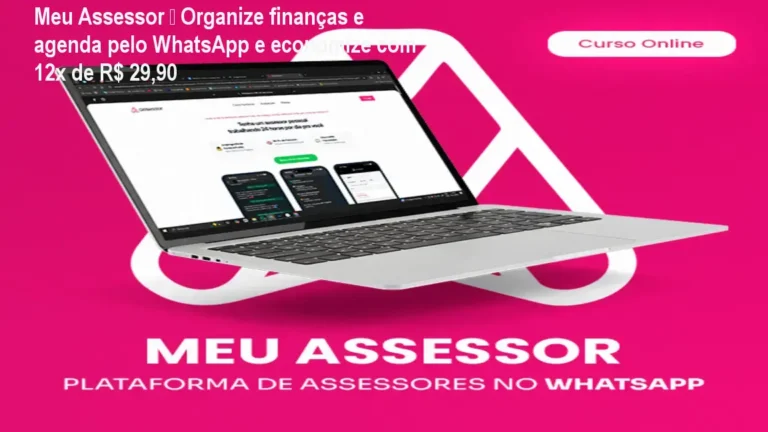 Meu Assessor – Organize finanças e agenda pelo WhatsApp e economize com 12x de R$ 29,90 3 Tela de conversa no WhatsApp mostrando o Meu Assessor registrando despesas e lembretes de compromissos
