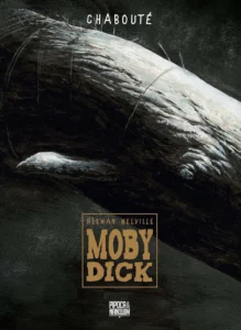 Capa dura da edição exclusiva de Moby Dick de Christophe Chabouté