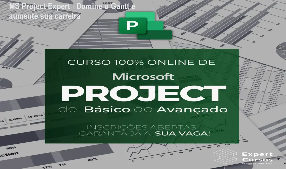 MS Project Expert – Domine o Gantt e aumente sua carreira 1 MS Project Expert – Domine o Gantt e aumente sua carreira