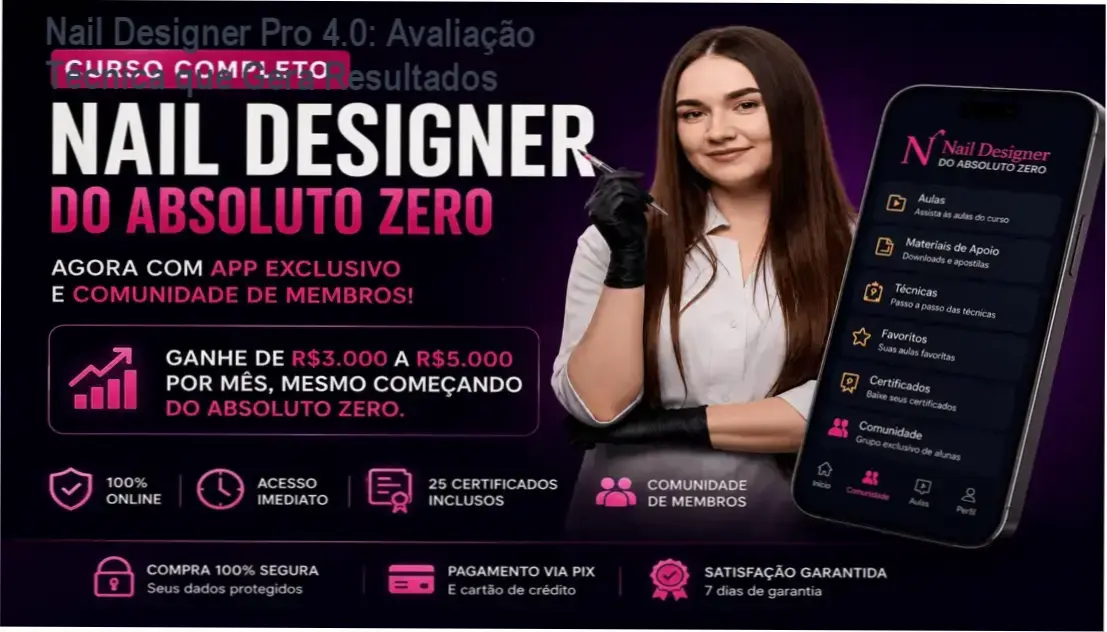 Nail Designer Pro 4.0: Avaliação Técnica que Gera Resultados 1 Nail Designer Pro 4.0 resultados reais e experiência prática