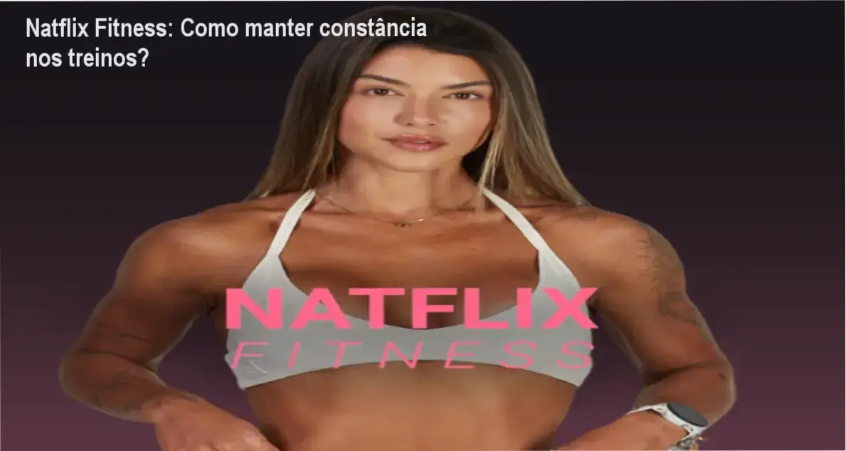 Natasha Villaschi apresentando a plataforma Natflix Fitness com treinos e cardápios para mulheres