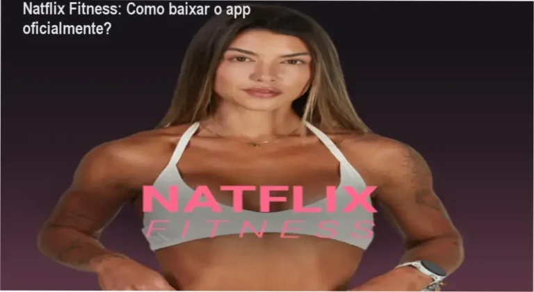 Tela do aplicativo Natflix Fitness mostrando treinos e cardápios