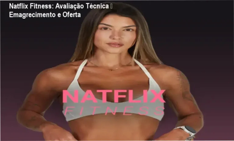 Captura da página da Natflix Fitness mostrando treinos, cardápios e oferta especial