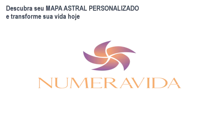 Descubra seu MAPA ASTRAL PERSONALIZADO e transforme sua vida hoje 6 Mapa Astral personalizado da Numeravida mostrando números da sorte e insights de vida