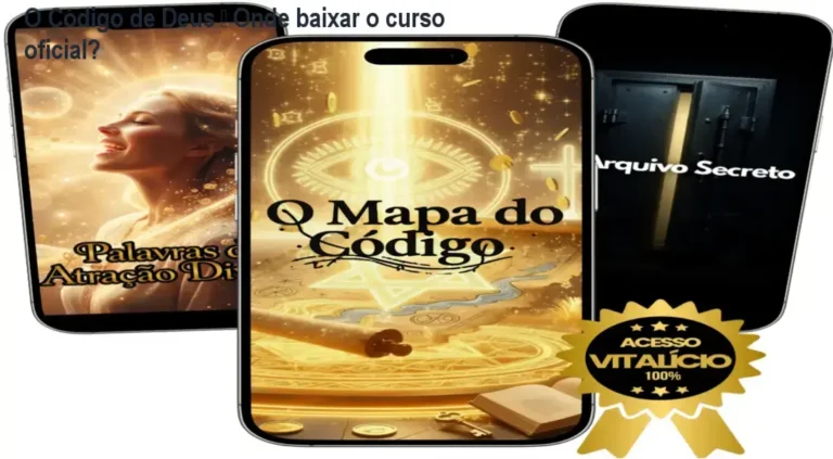 O Código de Deus – Onde baixar o curso oficial? 1 Captura de tela mostrando a página de download oficial do curso O Código de Deus
