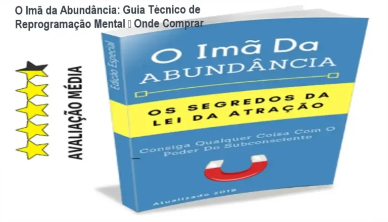 Capa do e‑book O Imã da Abundância mostrando técnicas de lei da atração e bônus digitais