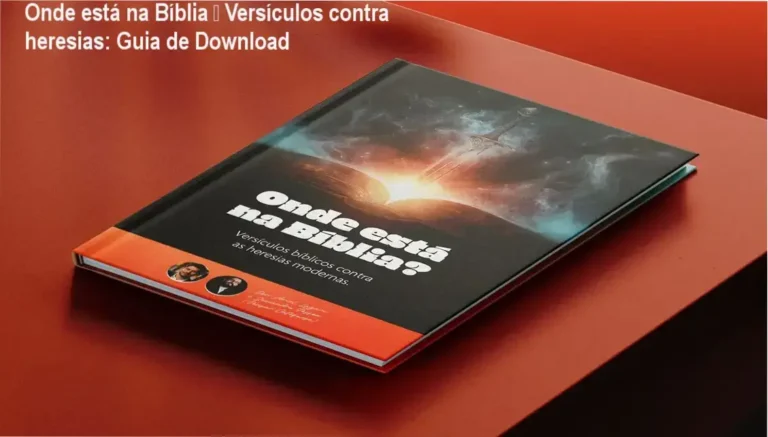 Capa do eBook Onde está na Bíblia mostrando versículos bíblicos para apologética católica