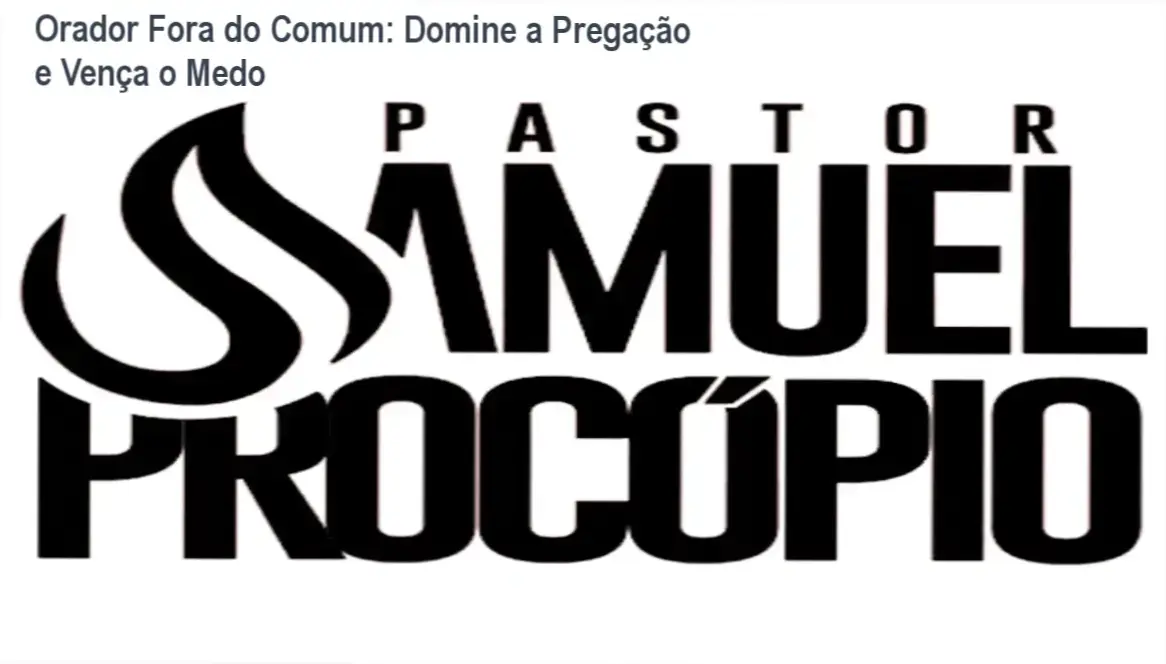 Samuel Procopio apresentando o curso Orador Fora do Comum com destaque para descontos
