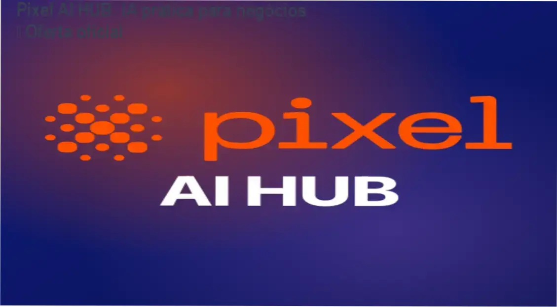 Tela do portal Pixel AI HUB mostrando comunidade e ferramentas de IA para negócios