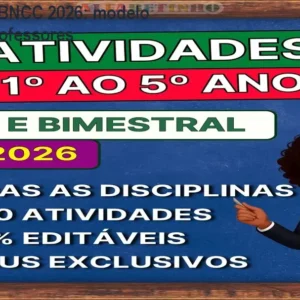 Planejamentos BNCC 2026: modelo editável para professores
