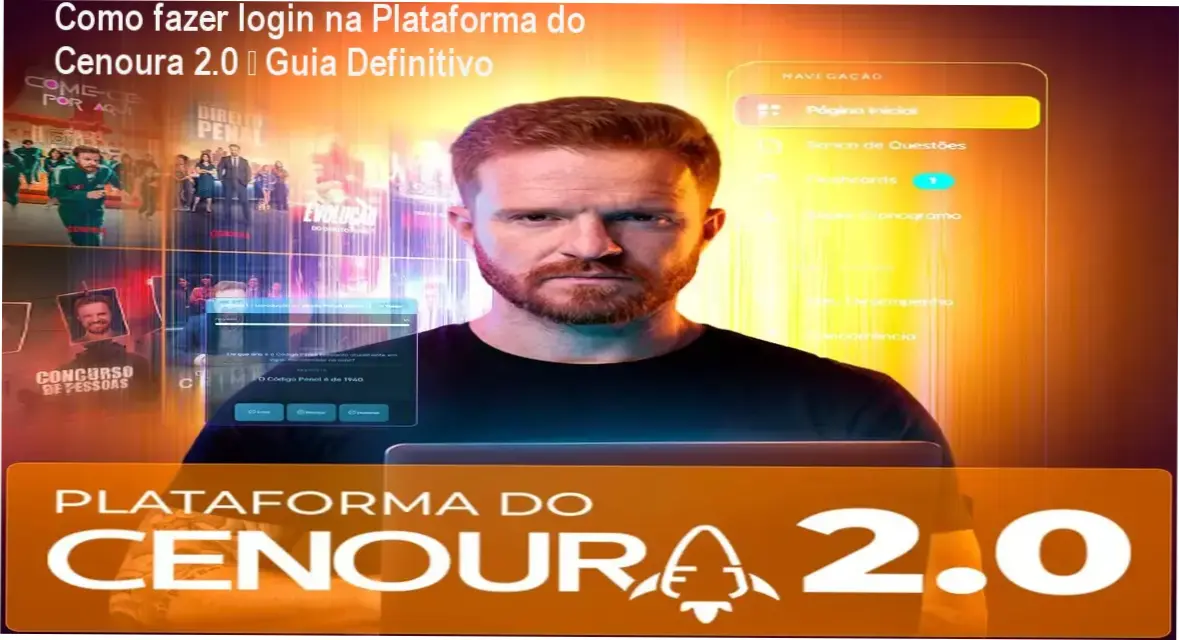 Plataforma do Cenoura 2.0 login área de membros – acesso ao aluno