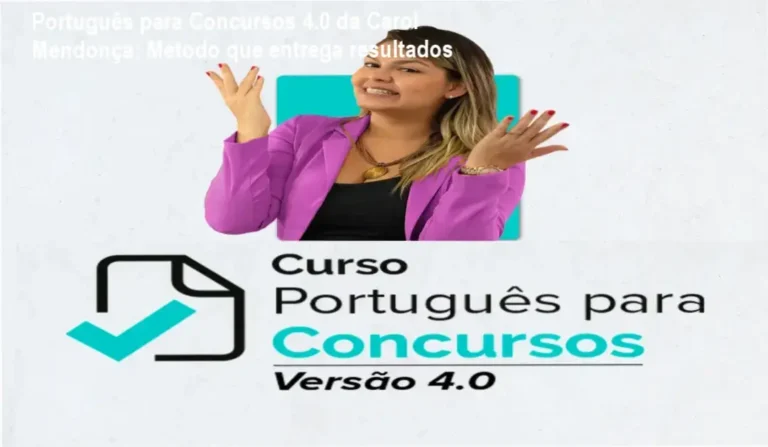 Português para Concursos 4.0 de Carol Mendonça – ideal para estudantes que precisam dominar português para concursos