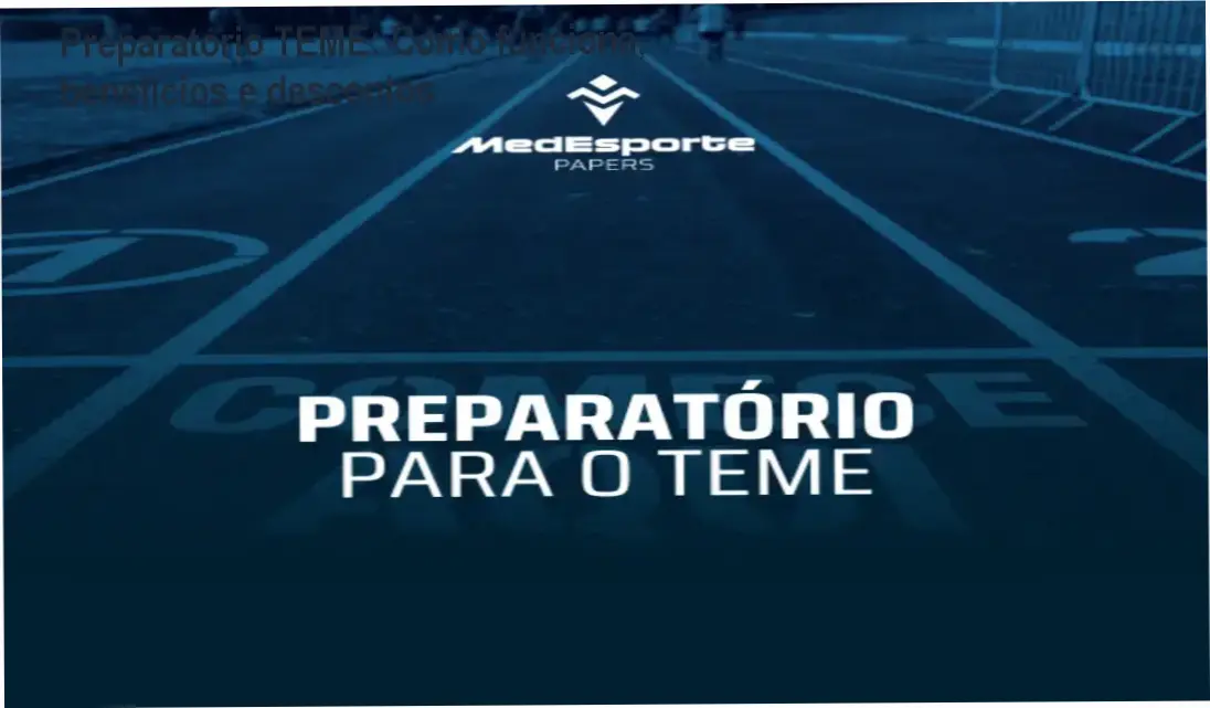 Imagem do Preparatório para o TEME destacando oferta e cupom de desconto