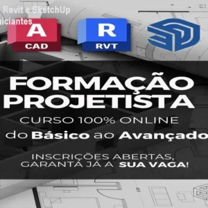 Curso AutoCAD, Revit e SketchUp completo para iniciantes