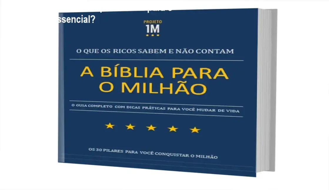 Capa do e‑book A Bíblia para o Milhão, autor Projeto Milhão, destaque de mindset e finanças